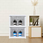 Stackable Multifunctional Storage For Clothes Foldable Drawer Shelf Basket Utility Cart Rack Storage Organizer Cart For Kitchen Pantry Closet Bedroom Bathroom Laundry (2 Layer 1 Pc) - 9XShoppy