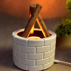Bonfire Shaped Diffuser Essential Oil Diffuser Multi Function Flame Oil Diffuser (1 Pc) - 9XShoppy