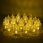 Flameless And Smokeless Decorative Candles Led Tea Light Diwali (24 Pcs Set) - 9XShoppy
