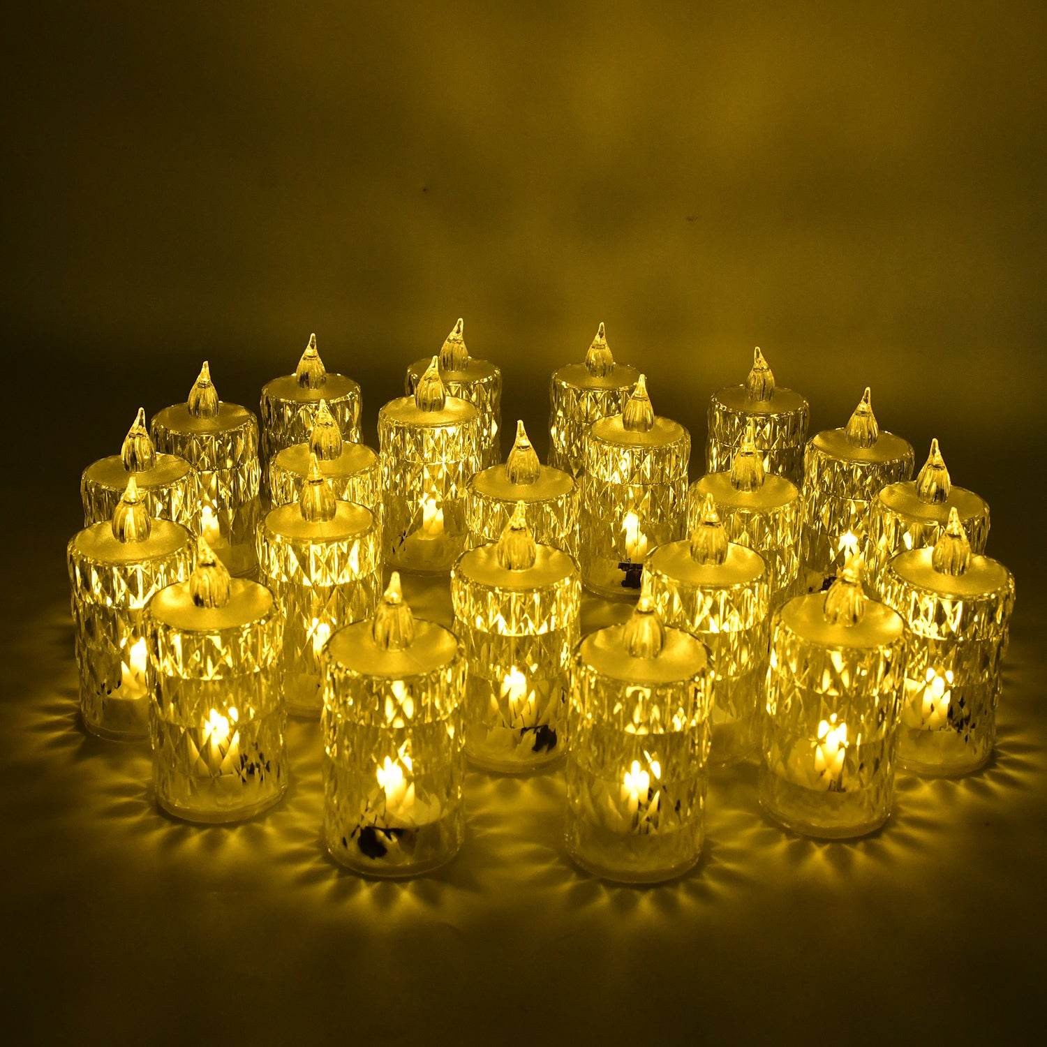 Flameless And Smokeless Decorative Candles Led Tea Light Diwali (24 Pcs Set) - 9XShoppy