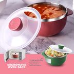 Apex Premium Plastic Serving Bowl Set With Lids (2 Pc) - 9XShoppy