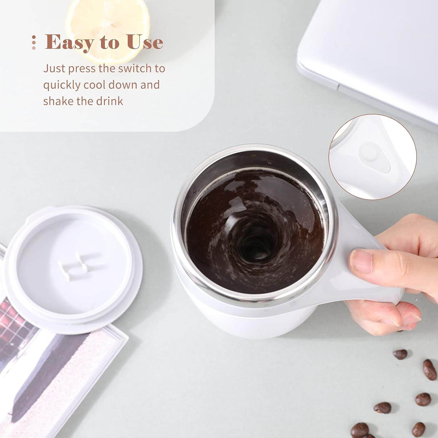 Stirring Coffee Mug Magnetic Stirring Coffee Cup - 9XShoppy