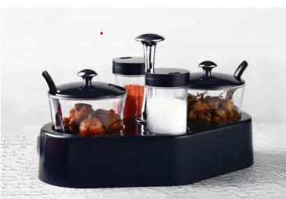 8122 Ganesh Rendy Condiment Set For Kitchen Transparent Jar For Easy To Access Spice 1 Piece Spice Set (Plastic) - 9XShoppy