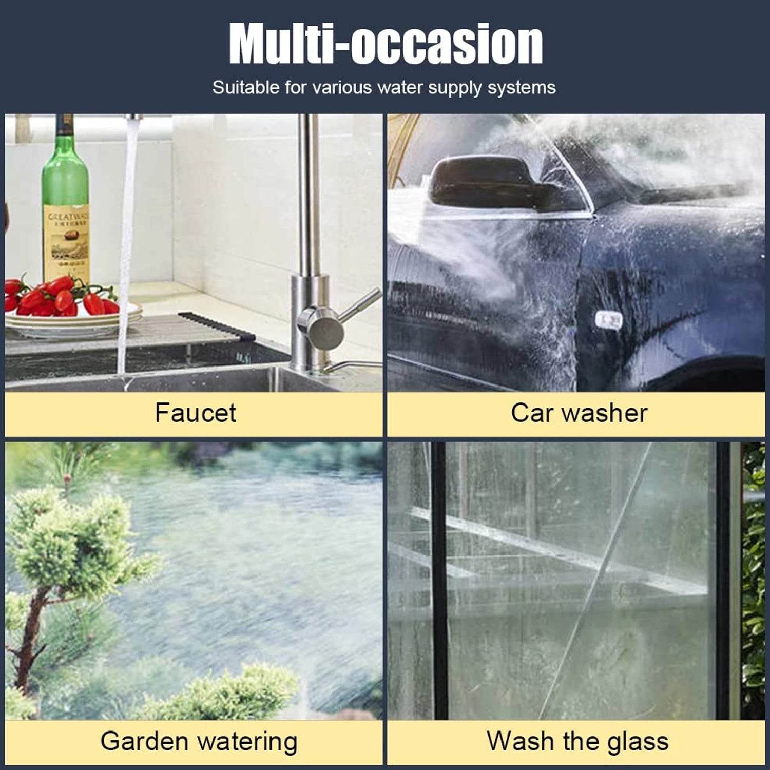 9090 High Pressure Water Gun Nozzle Car Wash Water Gun Nozzle Alloy Garden Nozzle Spray Gun - 9XShoppy
