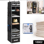 9 Shelf Hanging Closet Organizer With 5 Drawer Organizers - 9XShoppy