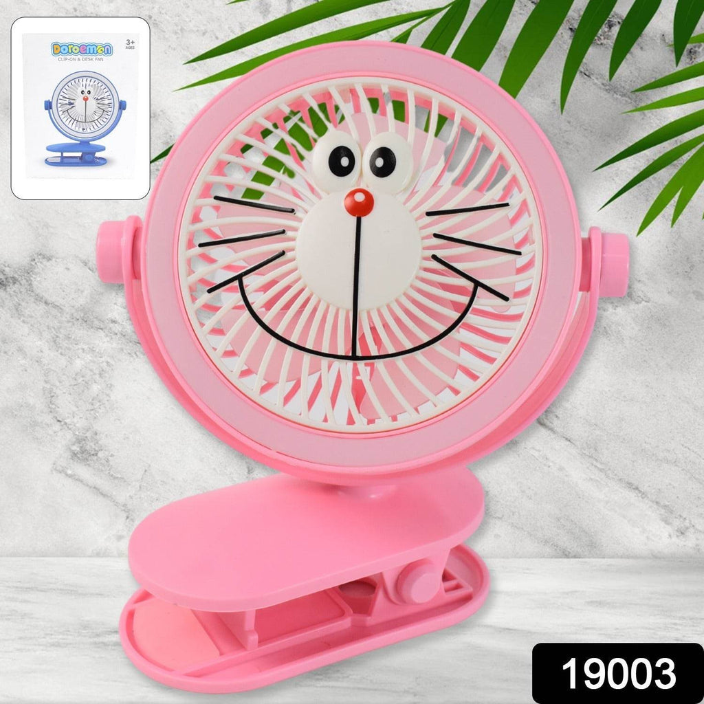 Usb Portable Mini Desk Fan With Light Personal Table Fan For Office School Home Use (1 Pc) - 9XShoppy