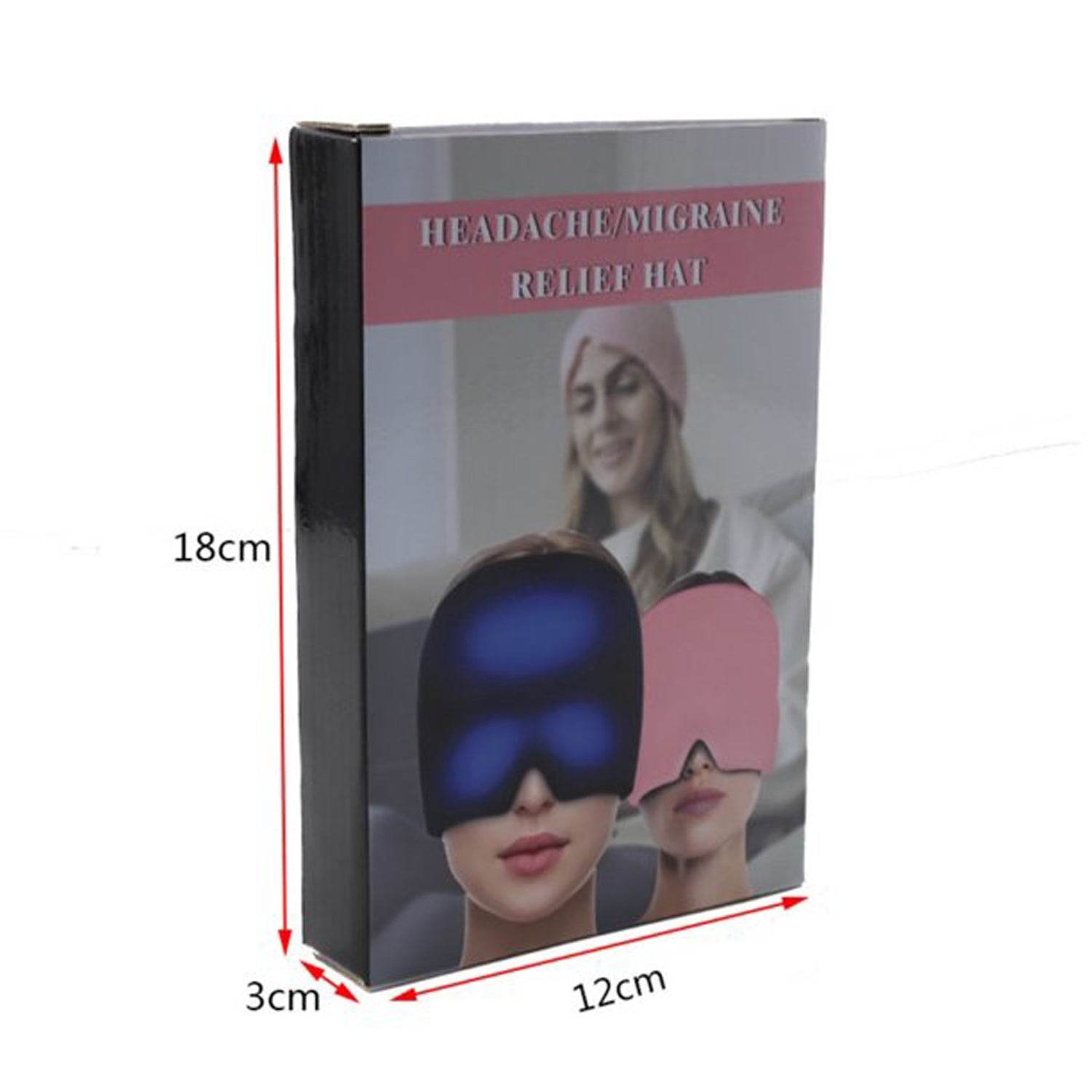Headache Relief Hat Migraine Cap Wearable Migraine Mask Ice Head Wrap - 9XShoppy