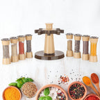 360 Revolving Spice Rack For Kitchen And Dining Table 8 Spice Jars - 9XShoppy