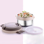 Ganesh Tiara 400ml Stainless Steel Insulated Lunch Box With Leakproof Lid Folding Spoon - 9XShoppy