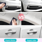 8527 Nano Magic Car Scratch Remover Cloth Multipurpose Scratch Repair Cloth Cloth For Car Paint Scratch Repair Easy To Repair Slight Scratches On The Surface Polishing Repeatable Use For All Kinds Of Car (45 Ml Repair Solution 2 Gloves 2 Nano Cloth) - 9XShoppy