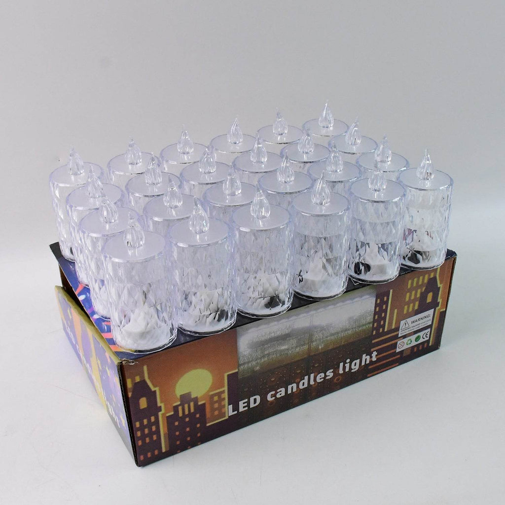 Flameless And Smokeless Decorative Candles Led Tea Light Diwali (24 Pcs Set) - 9XShoppy