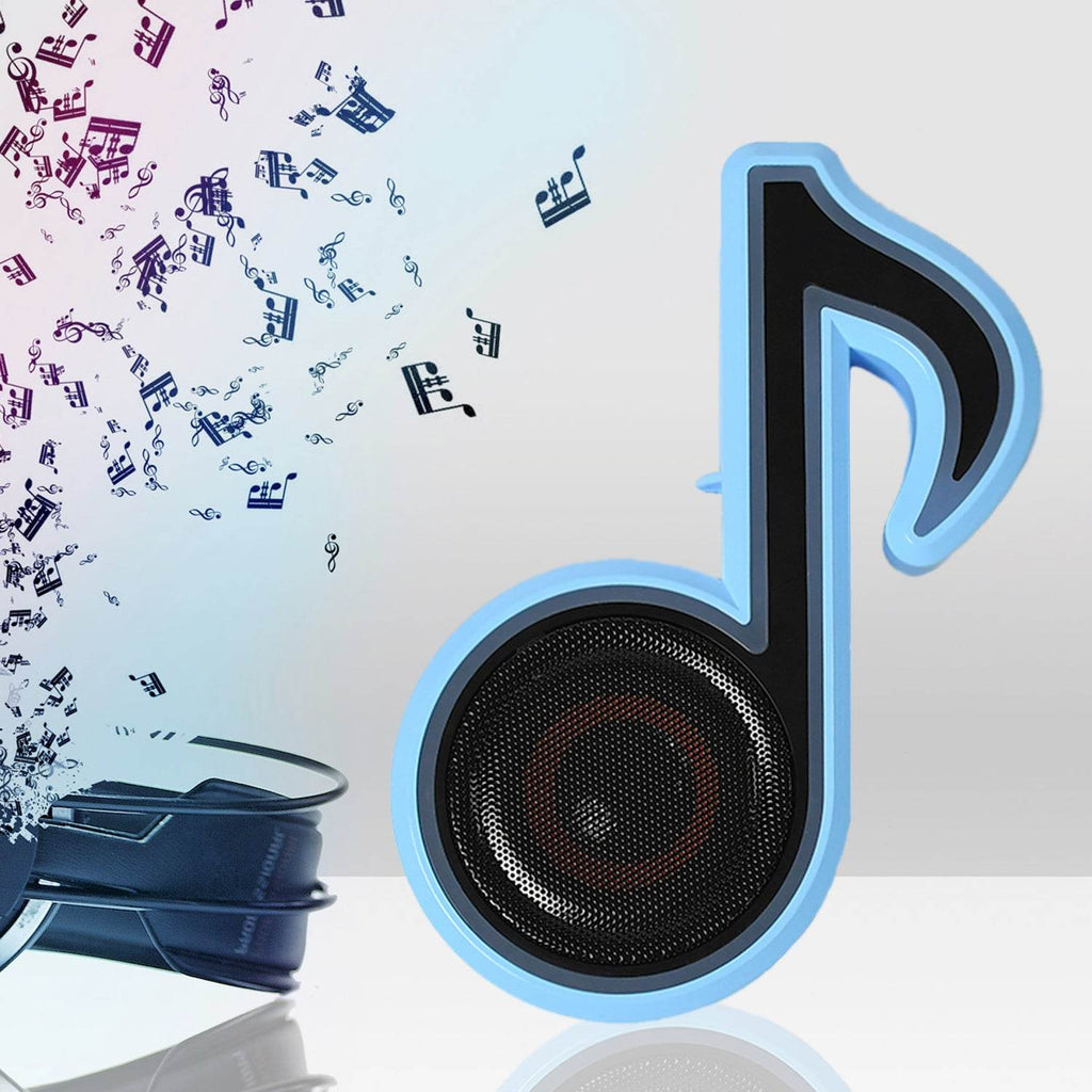 6068 Mini Portable Music Note Shape Speaker Subwoofer Colorful Musical Note Led Lighting Sound For Creatives Gift Computer Phone Sound Equipment - 9XShoppy