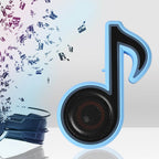 6068 Mini Portable Music Note Shape Speaker Subwoofer Colorful Musical Note Led Lighting Sound For Creatives Gift Computer Phone Sound Equipment - 9XShoppy