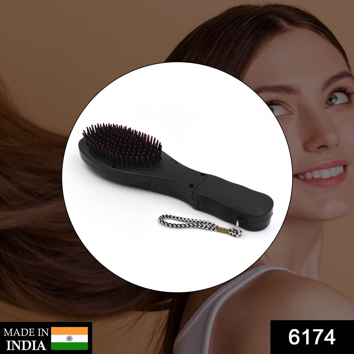 6174 Electric Vibrating Massager Comb Hair Brush Comb Massager - 9XShoppy
