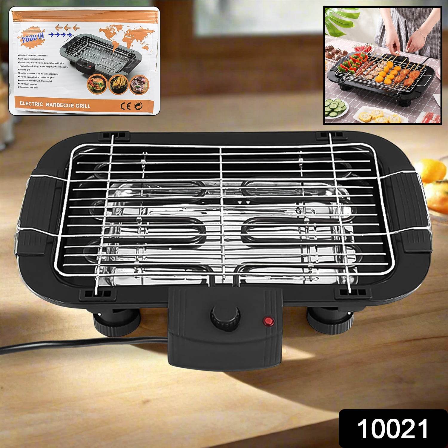 Electric Barbecue Grill 2000w (1 Pc) - 9XShoppy