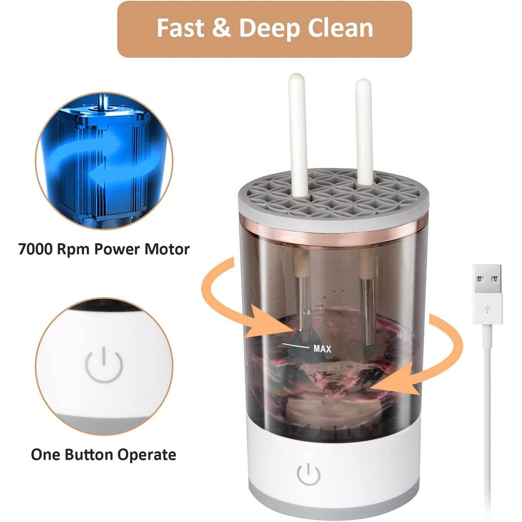 Automatic Makeup Brush Cleaner Fast Electric Brush Cleaner Hand Free Machine - 9XShoppy