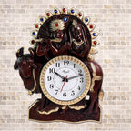 Analog Latest Stylish New Models Wall Clock With God Radha Kishan Frame - 9XShoppy