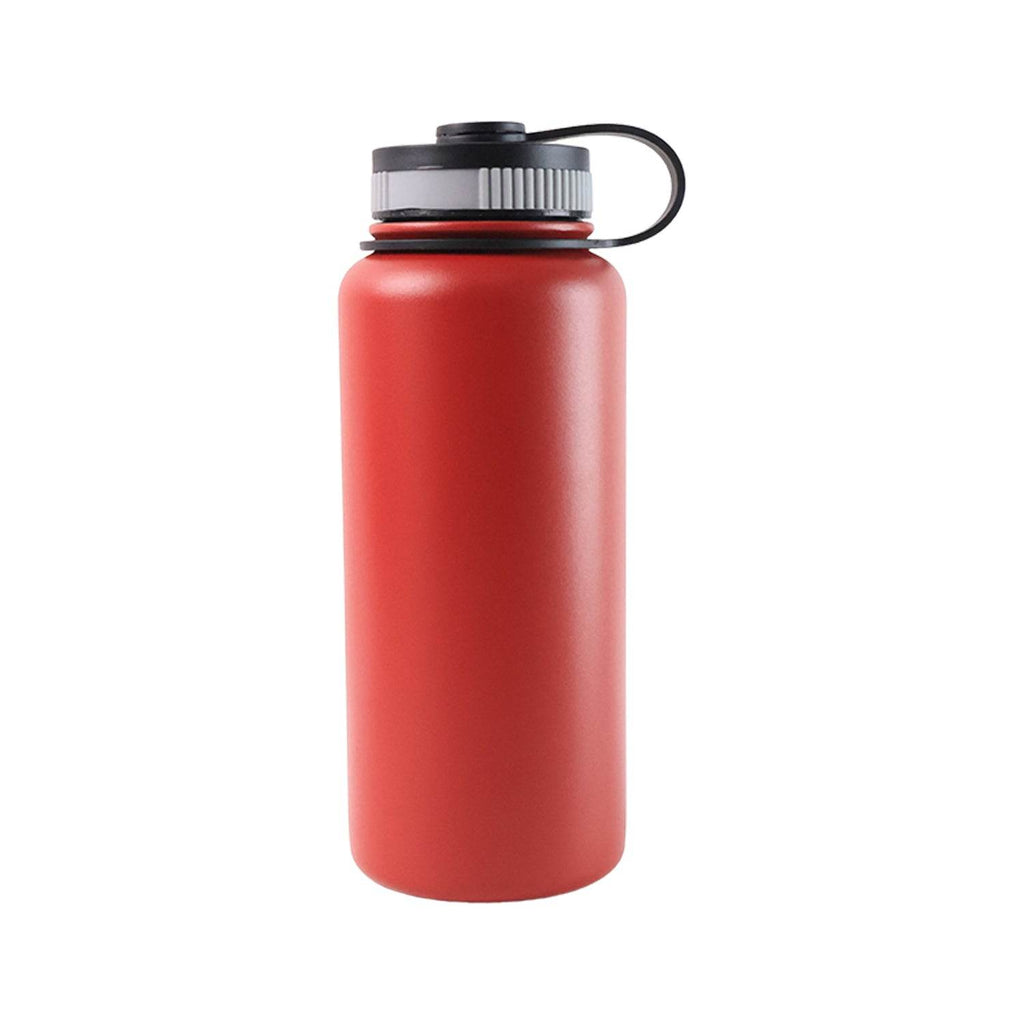 Red Stainless Steel Double Wall Vacuum-insulated Drink Water Bottle (1000 Ml) - 9XShoppy