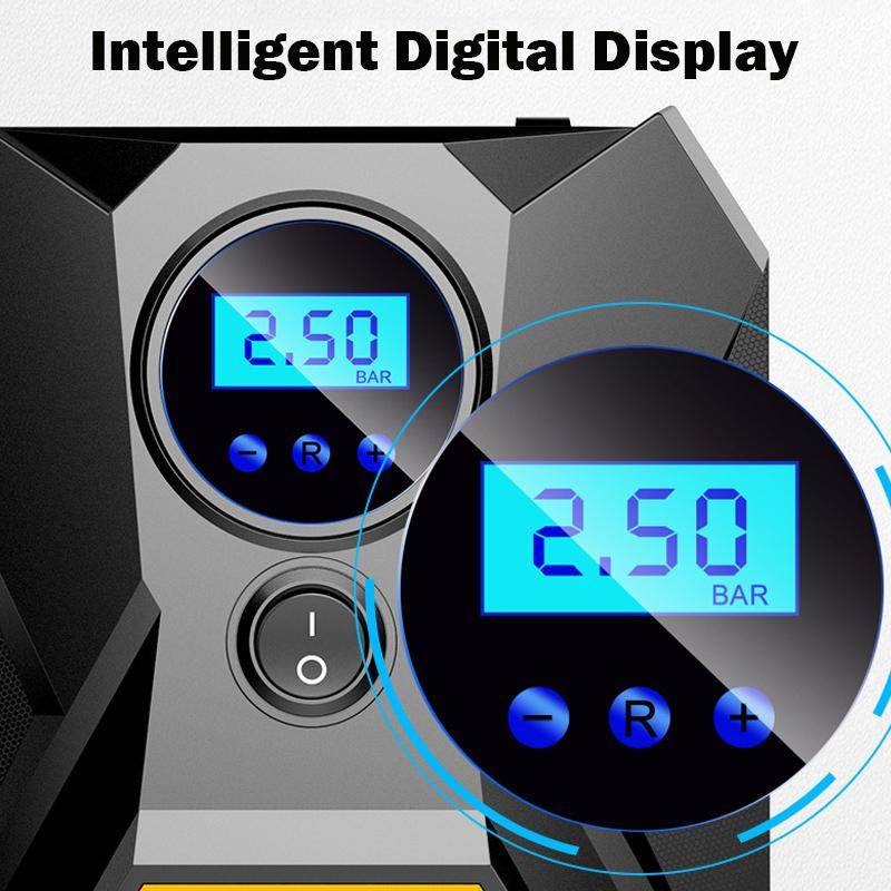 Digital Car Tyre Inflator Portable Air Compressor Pump - 9XShoppy