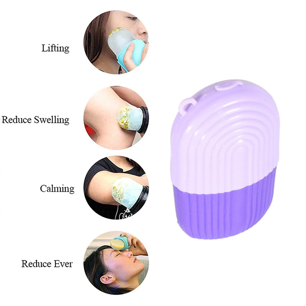 Beauty Ice Roller For Face Massager Eye Reusable Face Rollers Facial Roller ( Purple Color) - 9XShoppy