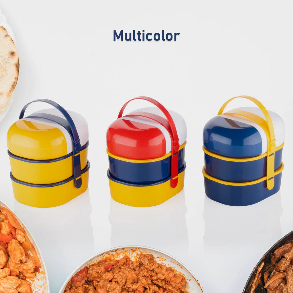 7158 Mr. Chef Smart Lunch Box Capsule Shape Strap-on Lunch Box With Water Bottle And Handle - 9XShoppy