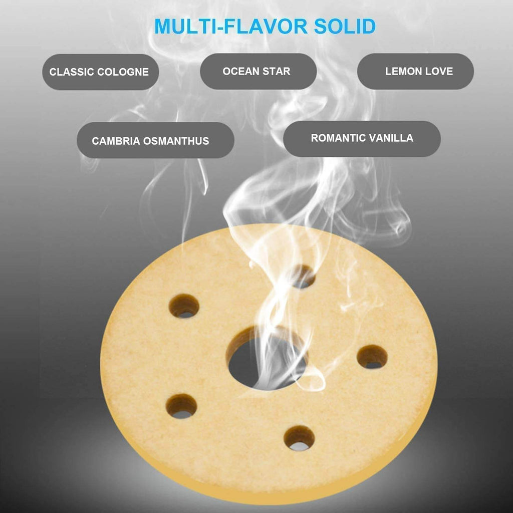 6319 Solar Power Car Aroma Diffuser 360double Ring Rotating Design Car Fragrance Diffuser Car Perfume Air Freshener For Dashboard Home Office - 9XShoppy