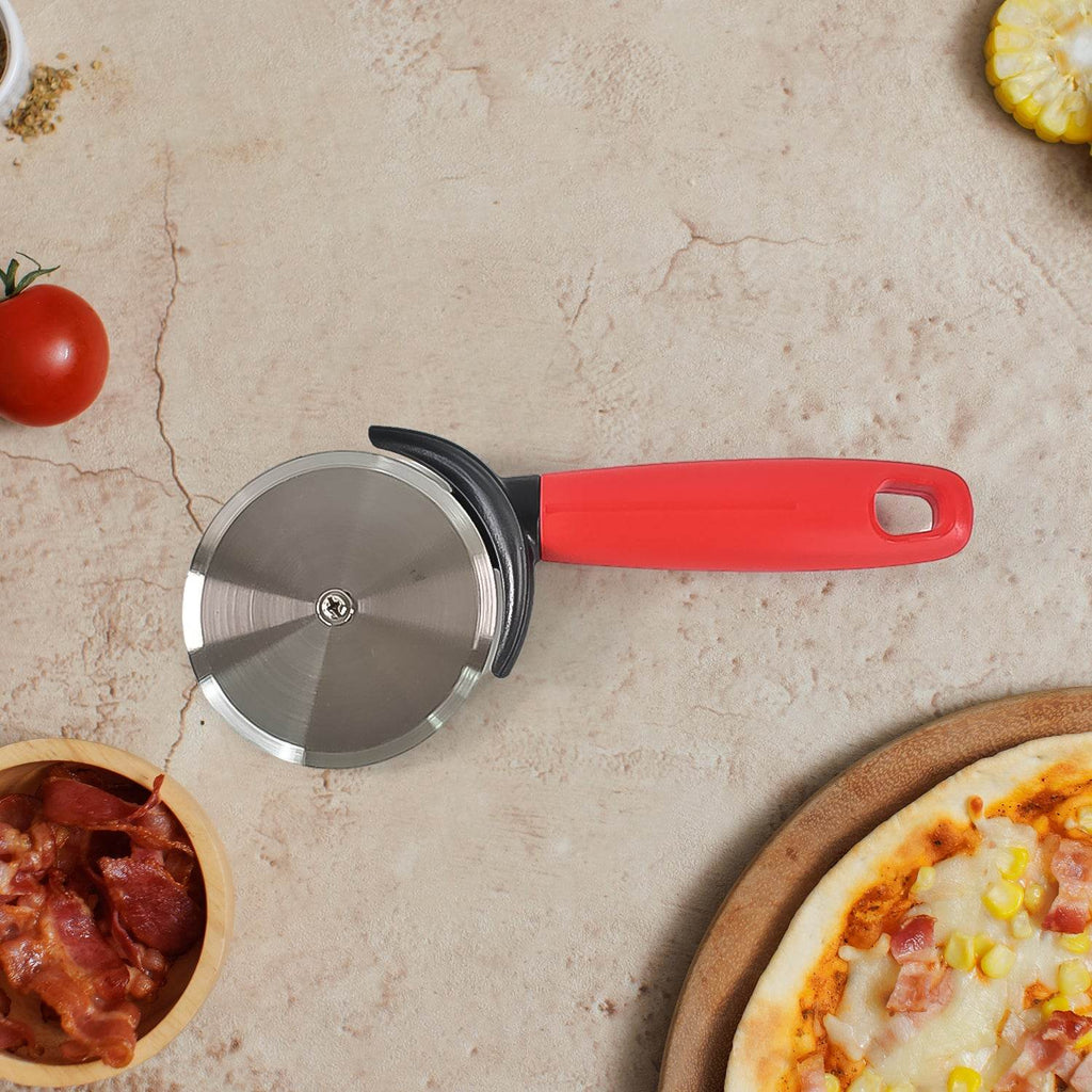 Apex Premium Stainless Steel Pizza Cutter (1 Pc Mix Color) - 9XShoppy