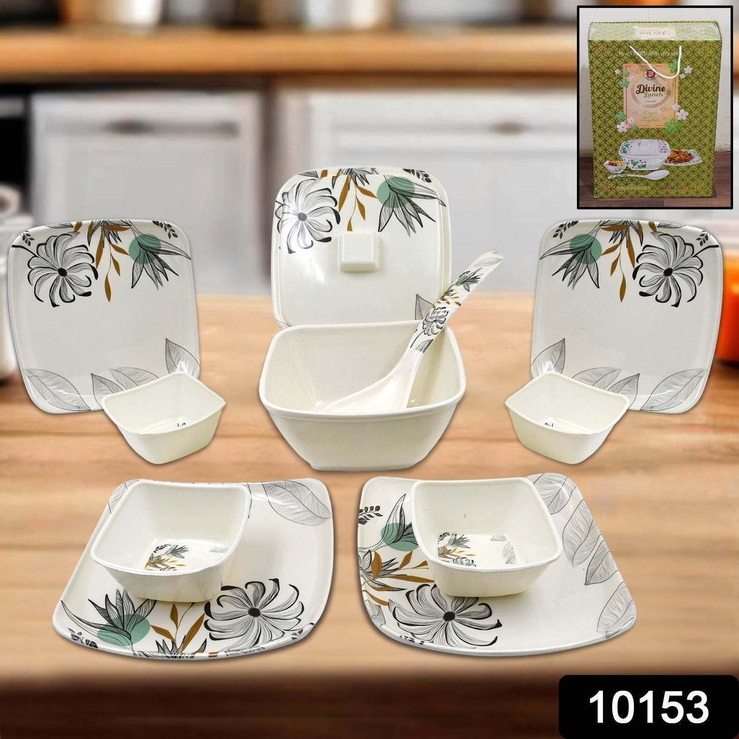 Divine Lunch Tableware Dinner Set (11 Pcs Set) - 9XShoppy