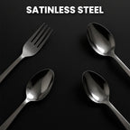 Stainless Steel Cutlery Set With Elegant Storage Stand (24 Pc) - 9XShoppy