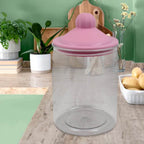 Transparent Kitchen Plastic Container Jar Set (2 Pcs Set 1100 Ml Approx) - 9XShoppy