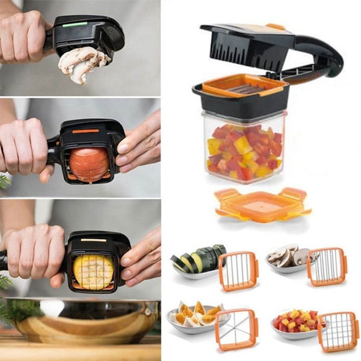 5 In 1 Nicer Dicer Used For Cutting And Shredding - 9XShoppy