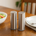 Stainless Steel Salt And Pepper Shaker Set (2 Pc) - 9XShoppy