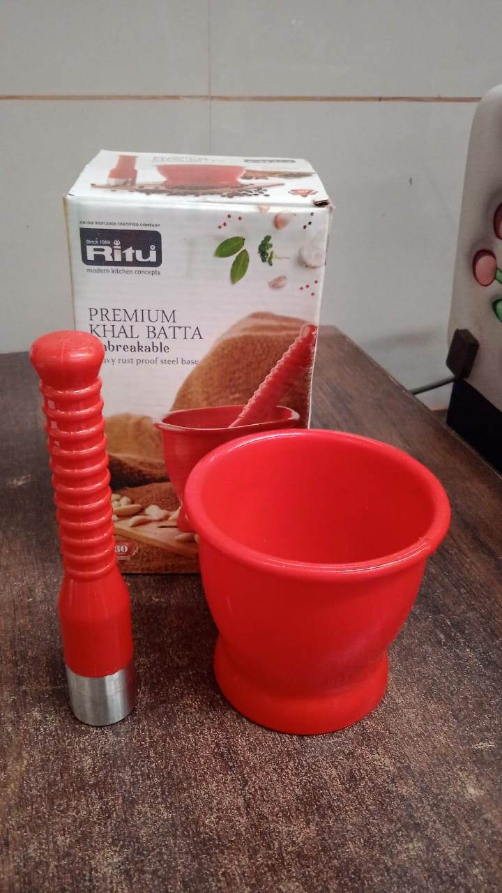 Ritu Heavy Duty Unbreakable Plastic Khal Batta Set (2 Pcs Set) - 9XShoppy