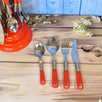 Luxury Cutlery Set For Dining Table Stainless Steel 26-piece Set With Stand (1 Set - 9XShoppy