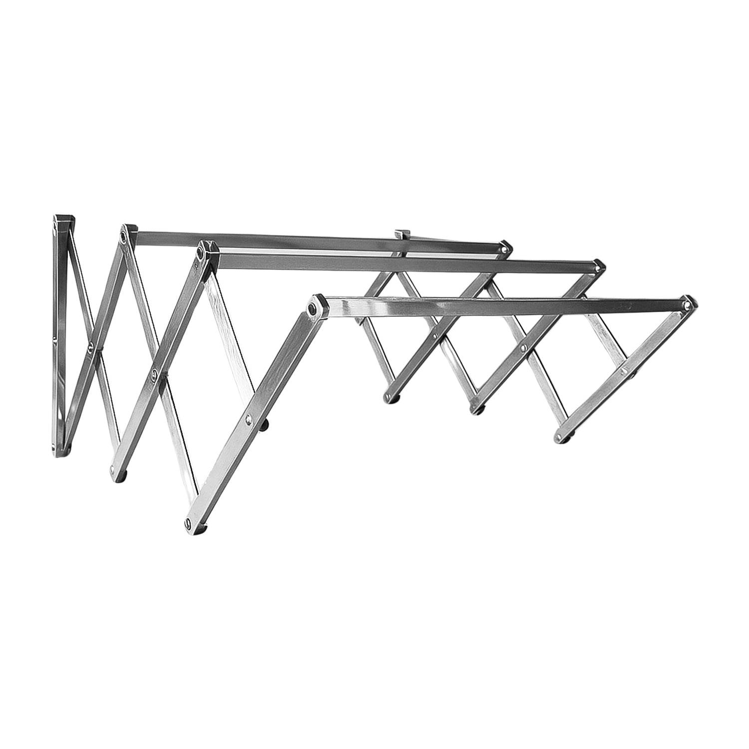 Stainless Steel Wall-mounted Folding Clothes Drying Rack - 9XShoppy