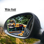 1512 Blind Spot Round Wide Angle Adjustable Convex Rear View Mirror - Pack Of 2 - 9XShoppy