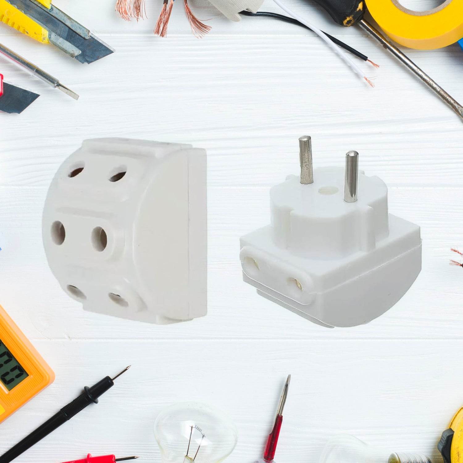5-way 2 Pin Multi-plug Socket Converter (1 Pc) - 9XShoppy