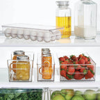 Plastic 18 Cavity Egg Storage Box Or Egg Trays For Refrigerator With Lid Handles High Quality Rectangular Egg Tray Box For 18 Egg (1 Pc) - 9XShoppy