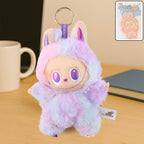 Light Purple Plush Toy Cartoon Keychain With Hook Colorful Light Purple (1 Pc) - 9XShoppy