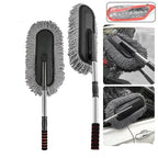 Car Duster with Long Retractable Handle – Microfiber Wash Brush for Vehicle & Home - 9XShoppy