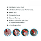 Steel Rod Cotton Bottle Mop broom - 9XShoppy