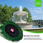 Decorative Solar-powered Floating Water Fountain Pump - 9XShoppy