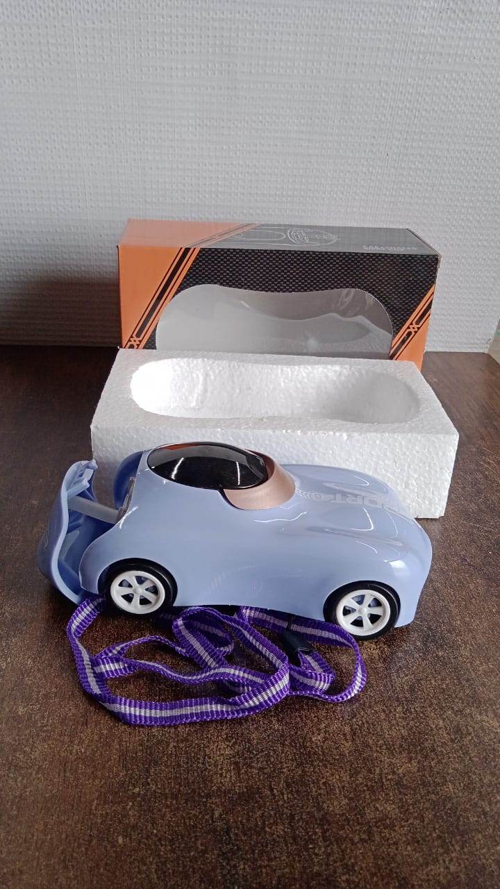 Car Shape Water Bottle With Built-in Straw 280ml (1 Pc) - 9XShoppy