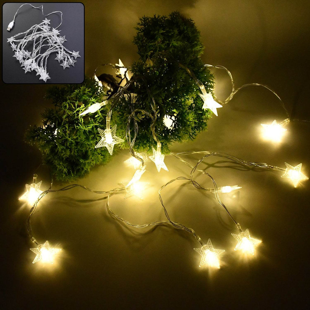 Usb Powered 20 Led Decorative Star String Fairy Lights - 9XShoppy