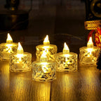 24 Pcs Flameless And Smokeless Decorative Acrylic Candles - 9XShoppy