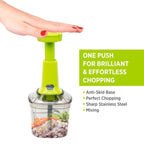 2 in 1 Press Vegetable Choppers For Kitchen - 9XShoppy