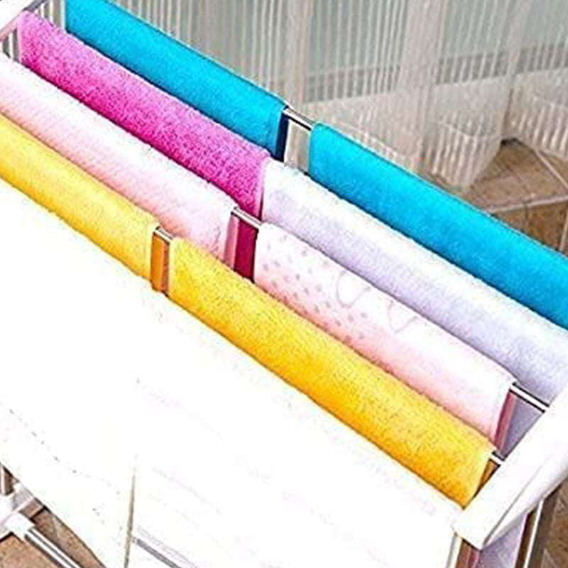 Multi-functional Single Tier Mobile Towel Foldable Rack