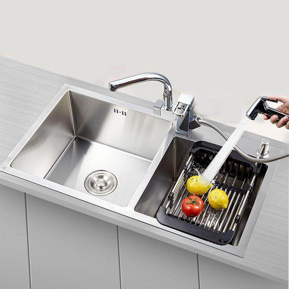 2189 Stainless Steel Expandable Kitchen Sink Dish Drainer - 9XShoppy