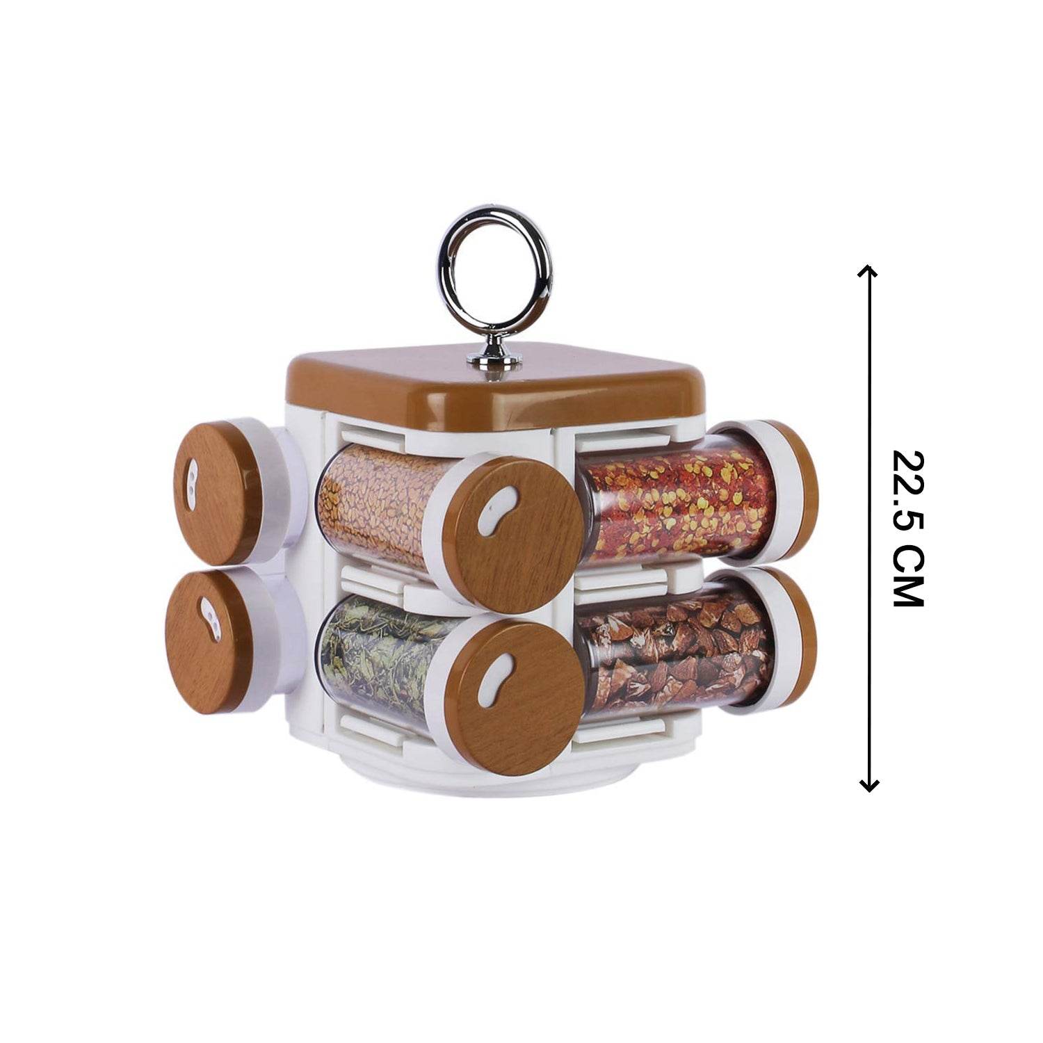 8117 Ganesh Storewell Plastic Spice Rack - Set Of 8 - 9XShoppy