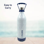 Plastic Sports Insulated Water Bottle With Handle Easy To Carry High Quality Water Bottle Bpa-free Leak-proof For Kids School For Fridge Office Sports School Gym Yoga (1 Pc 1500ml 2200ml) - 9XShoppy